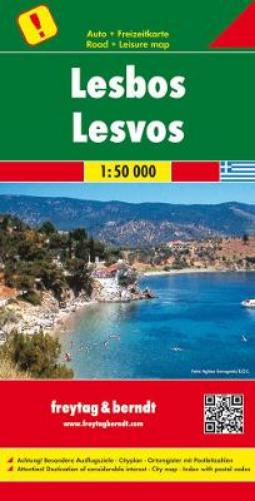Lesbos, Special Places of Excursion Road Map 1:50 000