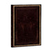 Black Moroccan (Old Leather Collection) Midi Lined Hardcover Journal (Elastic Band Closure)