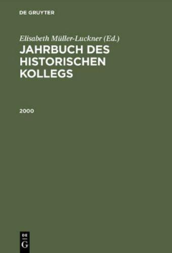 Jahrbuch des Historischen Kollegs, Jahrbuch des Historischen Kollegs (2000)