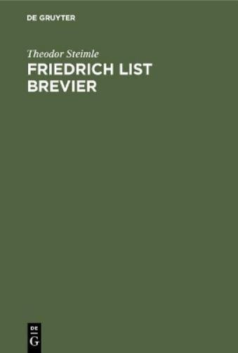 Friedrich List Brevier (German Edition