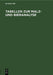 Tabellen zur Malz- und Bieranalyse: I. Luft-Tabelle. II. Zucker-(Extrakt-)Tabelle. III. Alkohol-Tabelle. IV. Stammwürze-Tabelle (German Edition