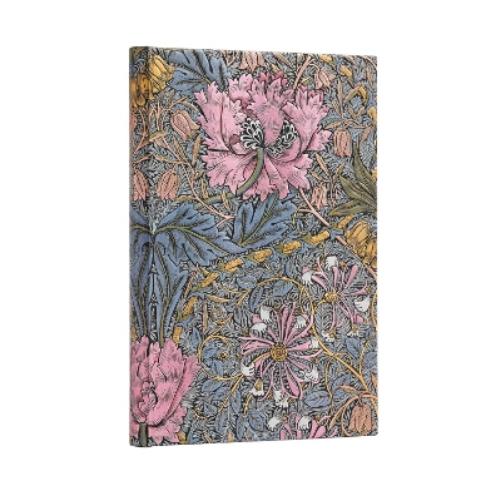 Morris Pink Honeysuckle (William Morris) Midi Unlined Hardcover Journal