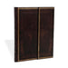 Black Moroccan Ultra Lined Hardcover Journal (Wrap Closure)