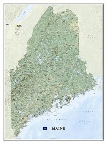 Maine Map [Tubed]