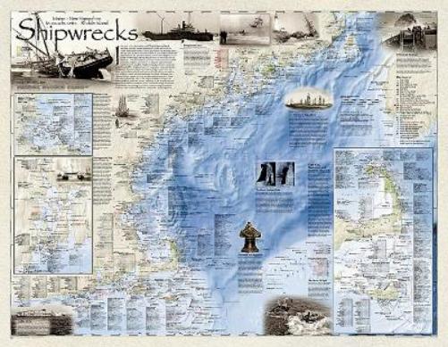 Shipwrecks of the Northeast Map [Tubed]