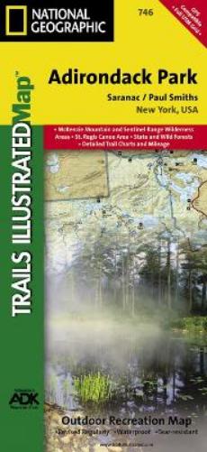 Saranac, Paul Smiths: Adirondack Park Map