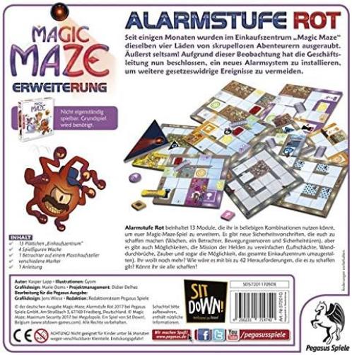 Sit Down | Magic Maze: Maximum Security Expansion | Board Game | Ages 8+ | 1-8 Players | 15 Minutes Playing Time
