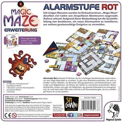Sit Down | Magic Maze: Maximum Security Expansion | Board Game | Ages 8+ | 1-8 Players | 15 Minutes Playing Time