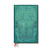 Pacific Blue Bold (Old Leather Collection) Maxi 12-month Horizontal Hardback Dayplanner 2025 (Elastic Band Closure)