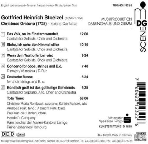 Christmas Oratorio / Epistle Cantatas