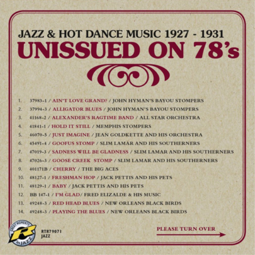 Unissued On 78s: Jazz & Hot Dance Music: 1927-1931