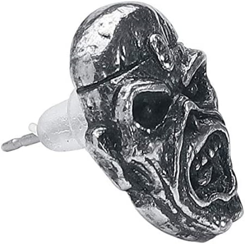 Iron Maiden Piece of Mind Earrings Set, Silver