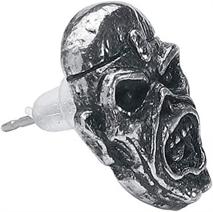 Iron Maiden Piece of Mind Earrings Set, Silver