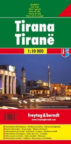 Tirana, City Plan 1:10.000