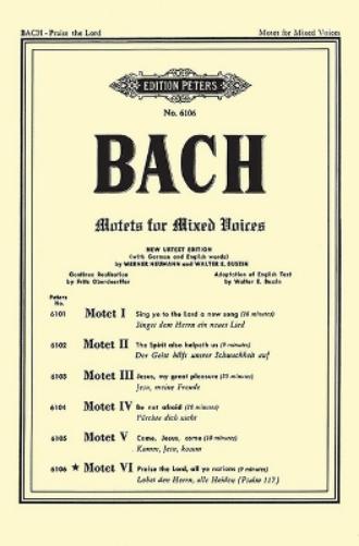 Motet VI BWV 230 (Praise the Lord, all ye Nations) (Edition Peters)