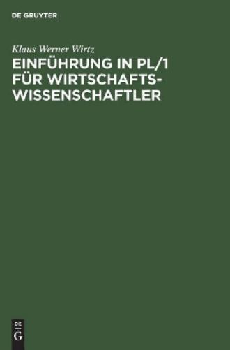 Einführung in PL/1 für Wirtschaftswissenschaftler (German Edition