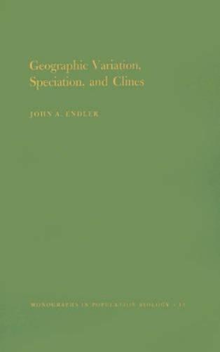 Geographic Variation, Speciation and Clines