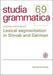 Lexical segmentation in Slovak and German