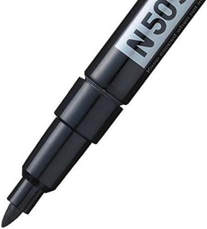 Pentel N50S-A Bullet Tip Permanent Marker - Black (Pack of 12