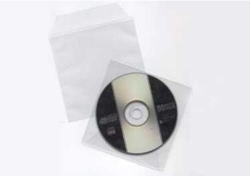 Think Xtra TX Sleeves – Covers for Optical Disk (Transparent, White, Polypropylene, 1 Discs