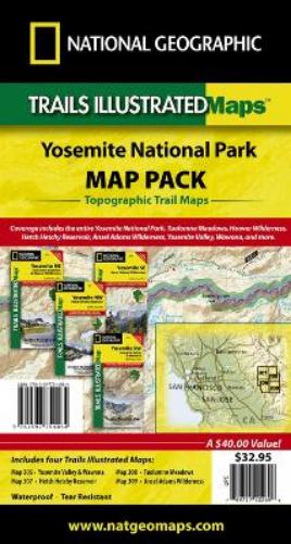 Yosemite National Park, Map Pack Bundle