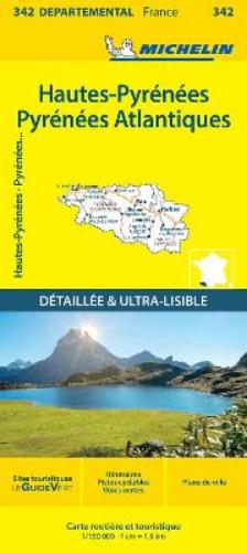 Hautes-Pyrénées Pyrénées-Atlantiques - Michelin Local Map 342