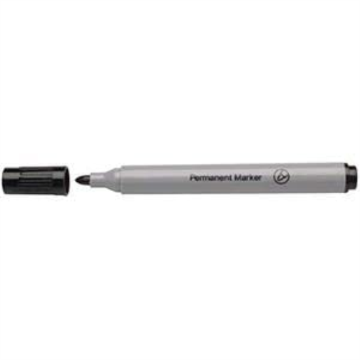 Whitebox Wx26045a Permanent Marker with Bullet Tip - Black