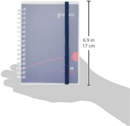 GRAFFICO A6 Twin Wire Polypropylene Notebook of 140 Pages (Pack of 1