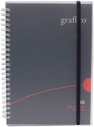 GRAFFICO A5 Twin Wire Polypropylene Notebook of 140 Pages (Pack of 1