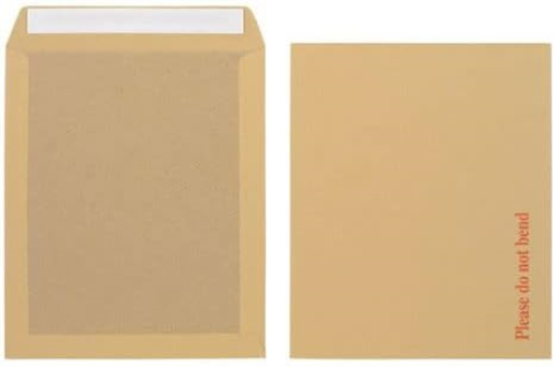 Q-Connect C4 Envelopes Board Back Peel and Seal 115gsm Manilla (Pack of 10