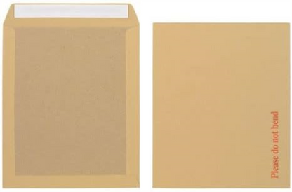 Q-Connect C4 Envelopes Board Back Peel and Seal 115gsm Manilla (Pack of 10