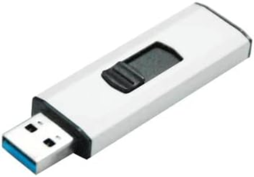 Q-Connect USB 3.0 Slider 32GB Flash Drive Silver/Black