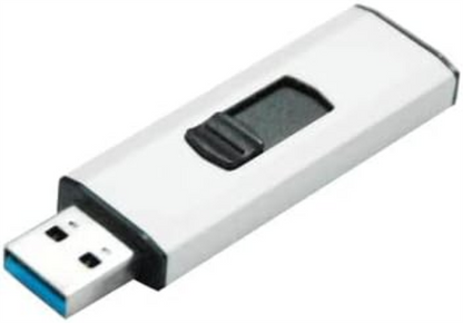 Q-Connect USB 3.0 Slider 32GB Flash Drive Silver/Black