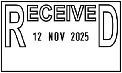 Colop Self Inking Date and Message Stamp, Received