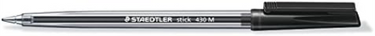 STAEDTLER Stick 430 M-9CP5 Ballpoint Pen Medium - Black (Box of 50