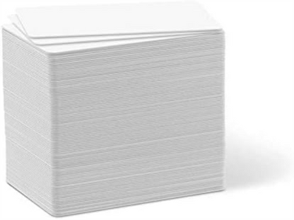 Durable Plastikkarten Duracard Standard, bedruckbare Ausweiskarten, 100 Stück, weiß, 891502