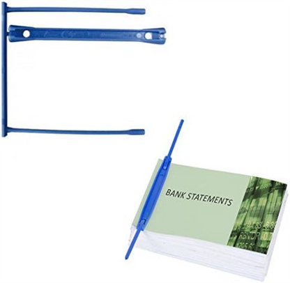 Q-Connect Binding E-Clip, Blue, Pack of 100