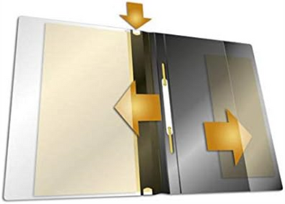 Durable DURAPLUS Presentation Folder | Pack of 25 A4 Folders | Black | Perfect For Storing Presentations, Quotations, Invoices, School Work, etc