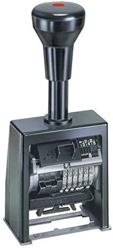 Reiner B6K - Sello numerador automático (6 cifras, 4,5 mm