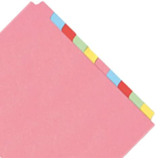 Q-Connect 10-Part Subject Divider Multi-Punched