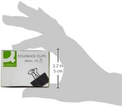 Q-Connect 24mm Foldback Clip (Pack of 20