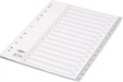 Concord Grey Index Polypropylene 120 Micron Europunched 1-15 A4 Ref 62605