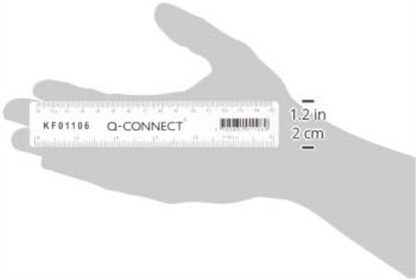 Q-Connect Ruler, 150 mm - Clear