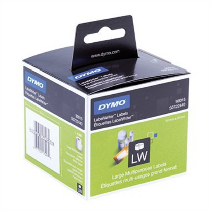 DYMO Authentic LabelWriter Multi-Purpose Labels | 54 mm x 70 mm | Self Adhesive | Roll of 320 Easy-Peel Labels | for LabelWriter Label Makers | Made in Europe