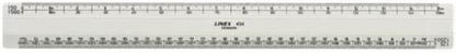 Linex 1:20:500 300mm Scale Rule Flat - White