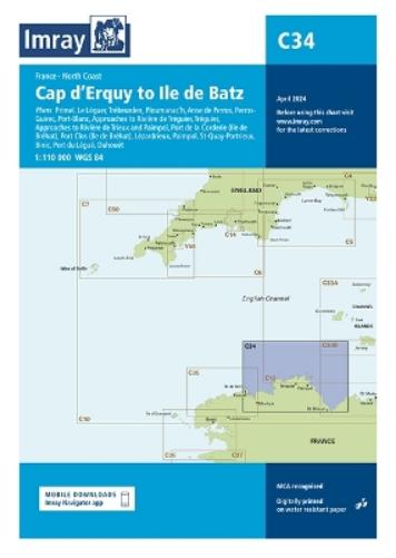 Imray Chart C34: Cap d'Erquy to Ile de Batz (C Charts
