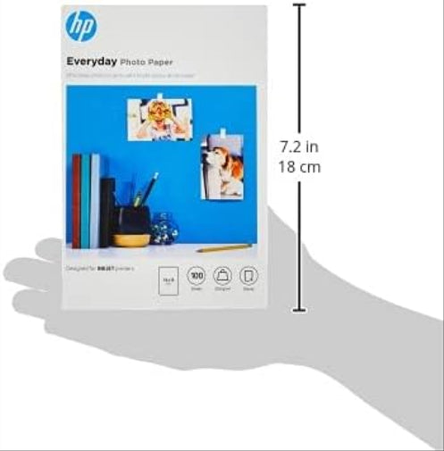HP CR757A, 10 x 15 cm, Everyday Glossy Photo Paper, 200 gsm, 100 Sheets, White