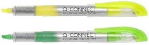 Q-CONNECT Liquid Ink Highlighter - Assorted Colours (Pack of 4