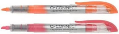 Q-CONNECT Liquid Ink Highlighter - Assorted Colours (Pack of 4
