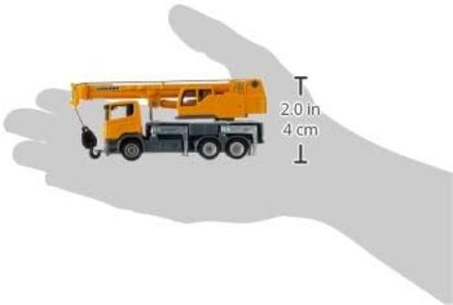 siku 1859, Telescopic crane truck, 1:87, Metal/Plastic, yellow, Telescopic boom